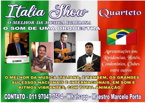 Musica Italiana  Quarteto  Para Sua Festa   011 970477504   whatsapp 656331