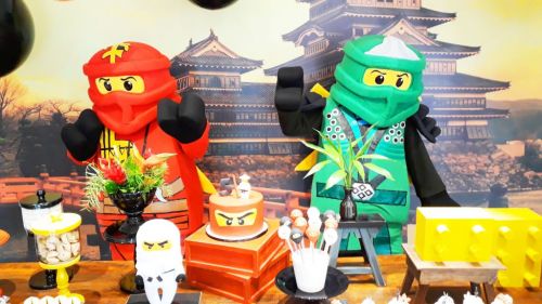 Cover Ninjago Lego Personagens Vivos Animação Festas Infantil 472736