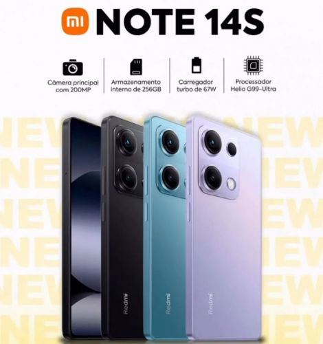 Note 14s Nfc 256gb8gb Ram: Preto Azul Roxo  759674