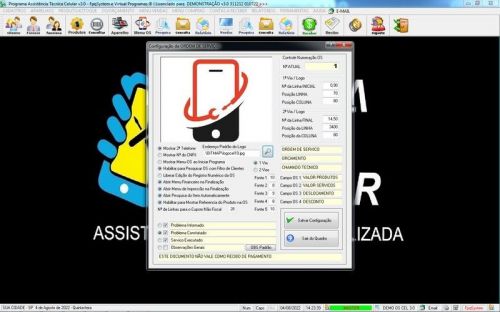 Programa Ordem de Serviço Assistência Técnica Celular v3.0 - Fpqsystem 654523