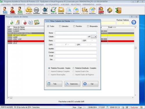 Programa Ordem de Serviço Assistência Técnica v2.0 - Fpqsystem 654034