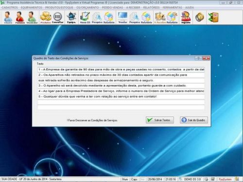 Programa Ordem de Serviço Assistência Técnica v3.0 - Fpqsystem 654062