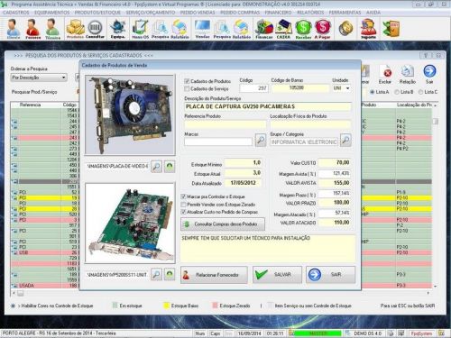 Programa Ordem de Serviço Assistência Técnica Vendas e Financeiro v4.0 - Fpqsystem 654074