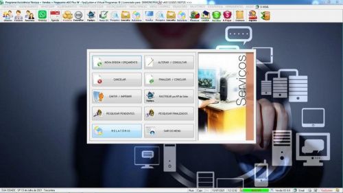 Programa Ordem de Serviço Assistência Técnica Vendas e Financeiro v6.0 - Fpqsystem 654118