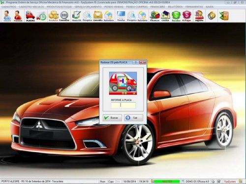 Programa Ordem de Serviço para Oficina Mecânica com Vendas Estoque e Financeiro v4.0 - Fpqsystem 654699