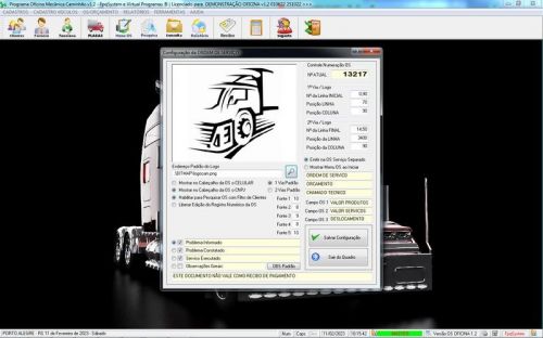 Programa Ordem de Serviço para Oficina Mecânica de Caminhão v1.2 - Fpqsystem 654920