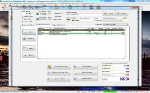 Programa Ordem de Serviço para Oficina Mecânica de Caminhão v2.2 - Fpqsystem 654927