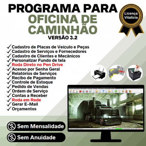 Programa Ordem de Serviço para Oficina Mecânica de Caminhão v3.2 - Fpqsystem 654945