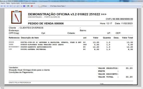 Programa Ordem de Serviço para Oficina Mecânica de Caminhão v3.2 - Fpqsystem 654950