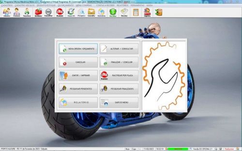 Programa Ordem de Serviço para Oficina Mecânica de Moto Estoque v2.1 - Fpqsystem 654796