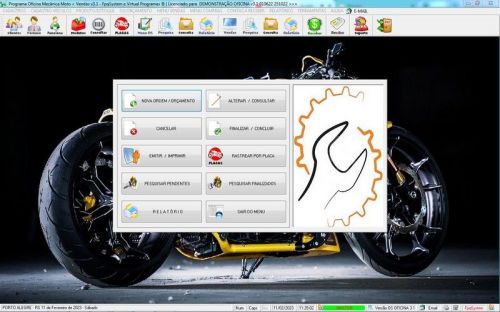 Programa Ordem de Serviço para Oficina Mecânica de Moto  Estoque  Vendas v3.1 - Fpqsystem 654808