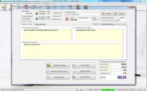 Programa Ordem de Serviço para Oficina Mecânica de Moto v1.1 - Fpqsystem 654785