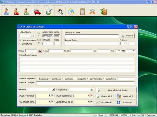 Programa Ordem de Serviço para Oficina Mecânica v1.0 - Fpqsystem 654618