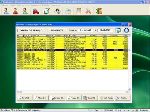 Programa Ordem de Serviço para Oficina Mecânica v1.0 - Fpqsystem 654632