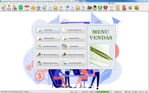 Programa Os Serviços Gerais com Vendas Financeiro e Estatísticas v6.6 Plus - Fpqsystem 657005