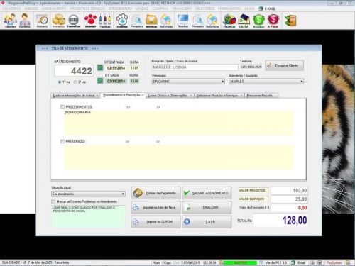 O Programa para Petshop Atendimento Agendamento e Serviços com Financeiro v3.0 - Fpqsystem 657432