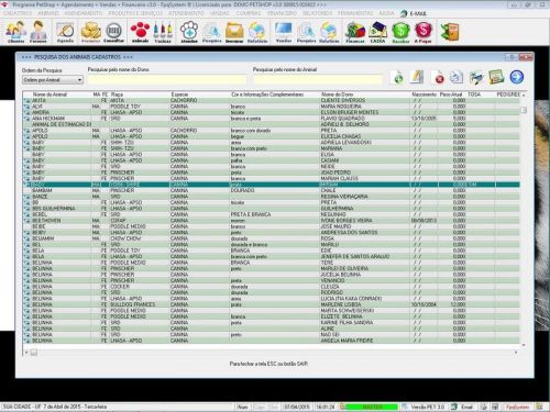 O Programa para Petshop Atendimento Agendamento e Serviços com Financeiro v3.0 - Fpqsystem 657437