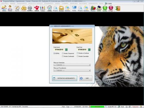 O Programa para Petshop Atendimento Agendamento e Serviços com Financeiro v3.0 - Fpqsystem 657442