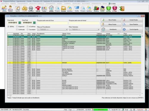 O Programa para Petshop Atendimento Agendamento e Serviços com Financeiro v3.0 - Fpqsystem 657443