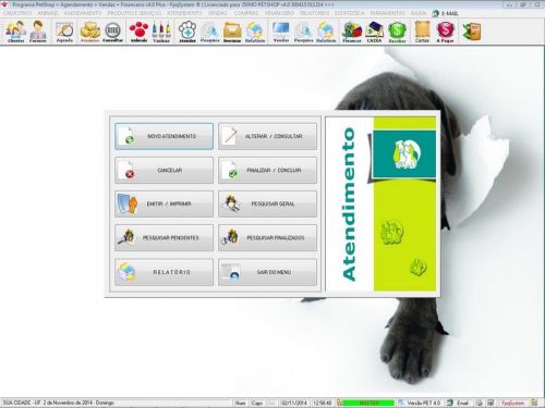 O Programa para Petshop Atendimento Agendamento Serviços e Financeiro v4.0 Plus - Fpqsystem 657449