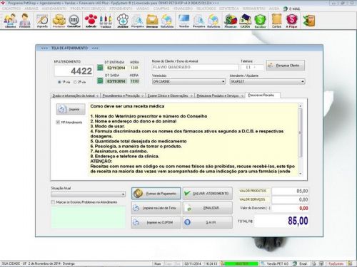 O Programa para Petshop Atendimento Agendamento Serviços e Financeiro v4.0 Plus - Fpqsystem 657451