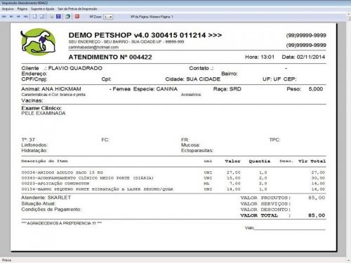 O Programa para Petshop Atendimento Agendamento Serviços e Financeiro v4.0 Plus - Fpqsystem 657452