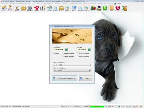 O Programa para Petshop Atendimento Agendamento Serviços e Financeiro v4.0 Plus - Fpqsystem 657454