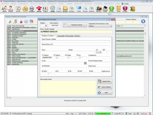 O Programa para Petshop Atendimento Agendamento Serviços e Financeiro v4.0 Plus - Fpqsystem 657460