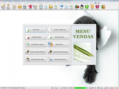 O Programa para Petshop Atendimento Agendamento Serviços e Financeiro v4.0 Plus - Fpqsystem 657467