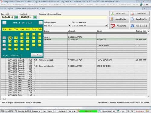 Programa para Salão de Beleza Agendamento  Financeiro v3.0 - Fpqsystem 655333