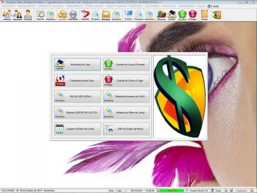Programa para Salão de Beleza Agendamento  Financeiro v4.0 Plus - Fpqsystem 655356