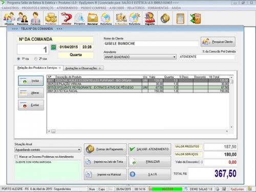 Programa para Salão de Beleza v1.0 - Fpqsystem 655284