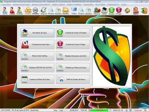 Programa Para Serviços Gerais e Orçamentos  Financeiro V4.6 - Fpqsystem 656944