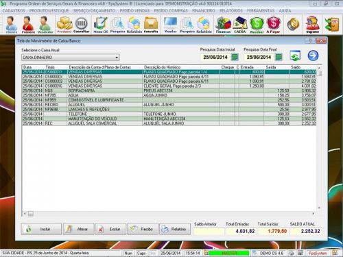 Programa Para Serviços Gerais e Orçamentos  Financeiro V4.6 - Fpqsystem 656945