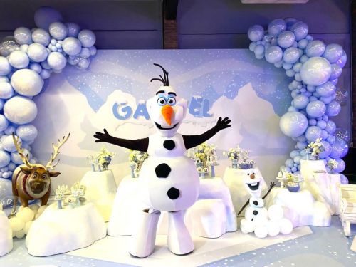 Olaf personagem vivo cover festa Frozen 740658