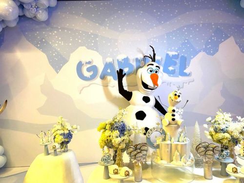 Olaf personagem vivo cover festa Frozen 740667