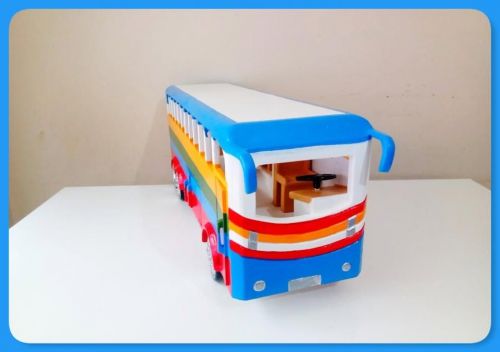 Ônibus De Viagem De Brinquedo Em Madeira Grande 743344