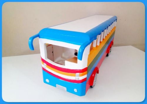 Ônibus De Viagem De Brinquedo Em Madeira Grande 743345