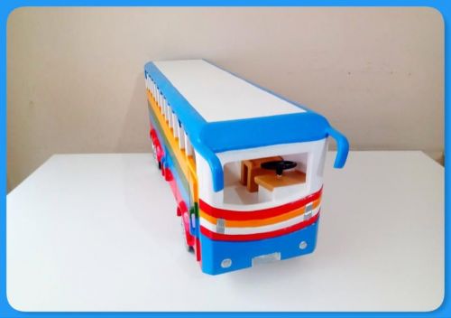 Ônibus De Viagem De Brinquedo Em Madeira Grande 743346