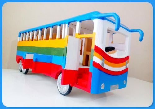 Ônibus De Viagem De Brinquedo Em Madeira Grande 743348