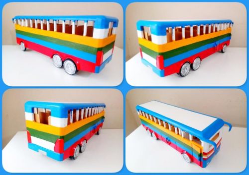 Ônibus De Viagem De Brinquedo Em Madeira Grande 743350