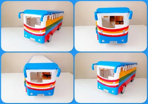 Ônibus De Viagem De Brinquedo Em Madeira Grande 743353