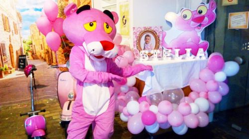 Pantera cor de Rosa Cover Personagens Vivos Animação Festas Infantil 587659