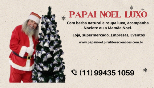 papai e mamãe noel para o comercio supermercado ou lojas e visita á domicilio  767652