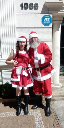 papai e mamãe noel para o comercio supermercado ou lojas e visita á domicilio  767653