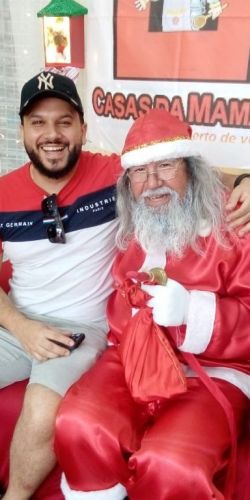visita do papai noel ação do natal no supermercado e  lojas  papai noel na ceia do natal  761030