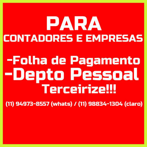 Parceria Para Contadores - Depto Pessoal 784670