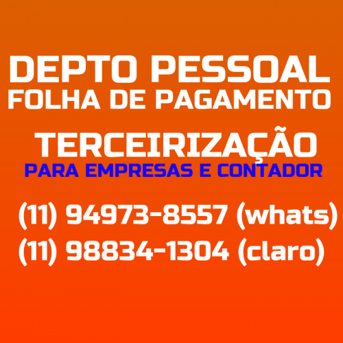 Parceria Para Contadores - Depto Pessoal 784675