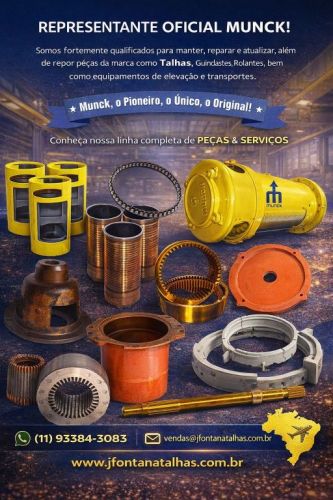 Peças Elétricas e Sistema De Freio Para Talha Munck 771236
