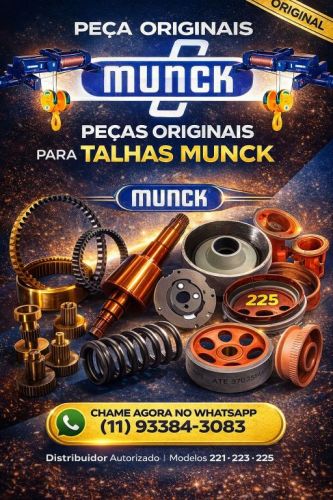 Peças para talhas Munck - Fornecedor em São Paulo -sp 771212